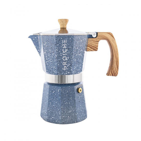 Cafetera italiana 6 tazas Grosche azul