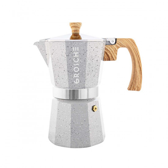 Caffettiera italiana 6 tazze Grosche grigio