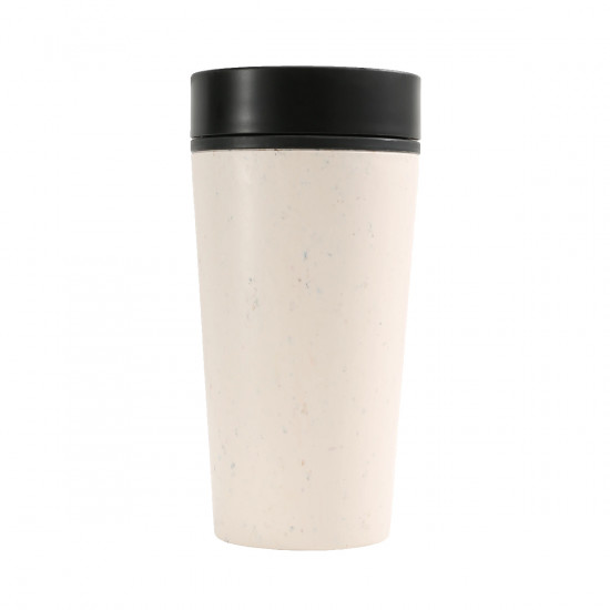 Mug da viaggio 35cl Circular&Co bianco-nero
