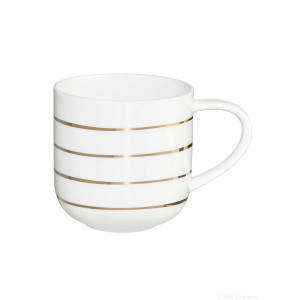 Mug Golden Lines ASA blanc brillant