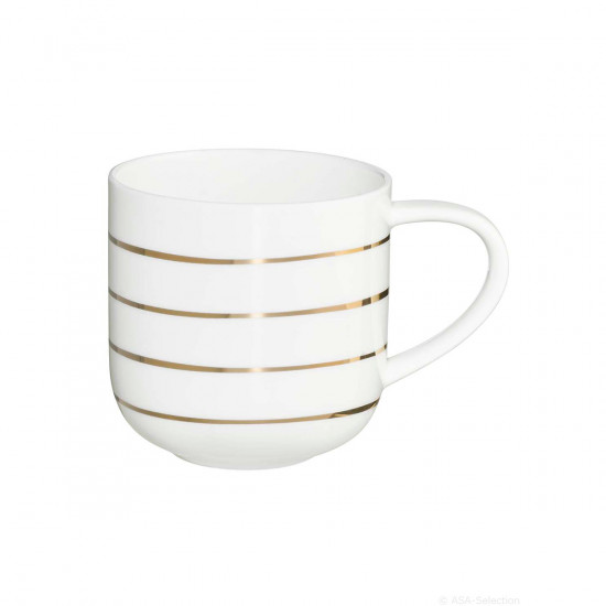 Mug Golden Lines ASA bianco lucido