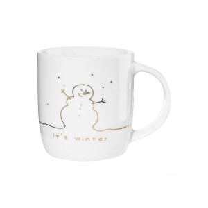 Mug Golden Bonhomme de neige ASA blanc