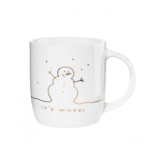Mug Golden Bonhomme de neige ASA blanc