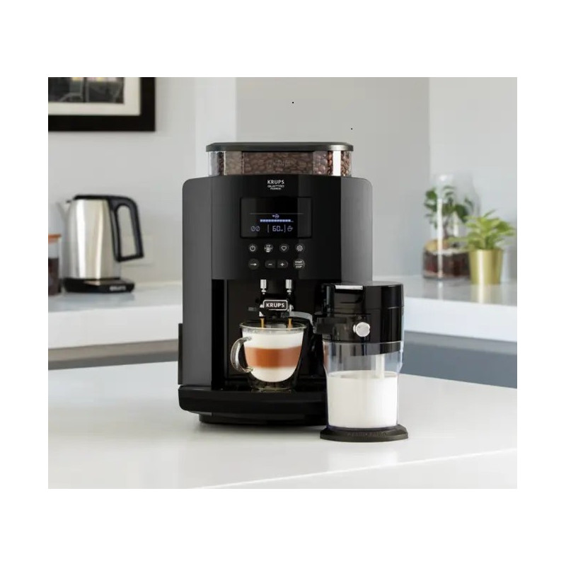 Machine à grains Krups Arabica Latte noir Malongo