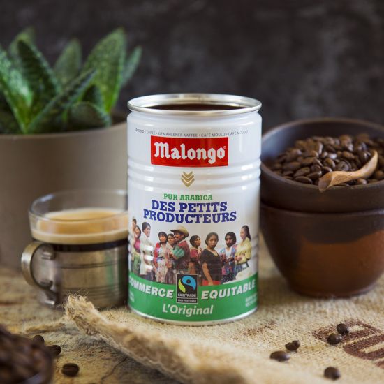  Malongo Des Petits Producteurs Coffee. Fairtrade, Medium Roast  Arabica Coffee In A Vacuum Sealed Can with 8.8 Oz. Of Ground Coffee :  Grocery & Gourmet Food