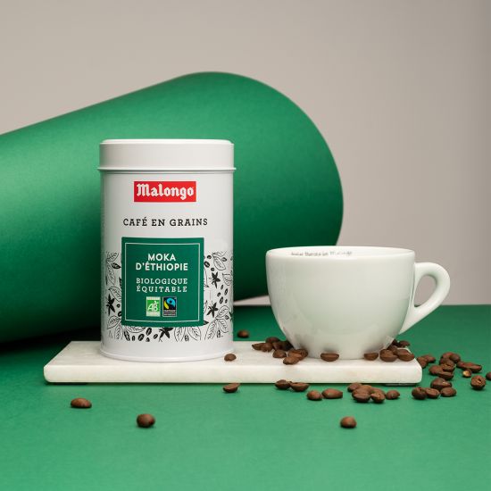 Café en grano Moka de Etiopía - Lote de 12 cajas