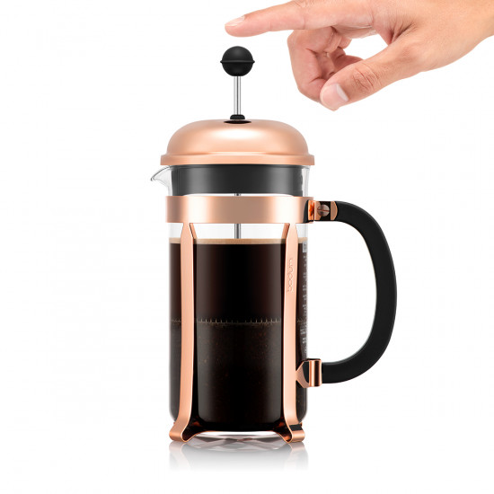 Caffettiera Chambord in rame da 3 tazze Bodum