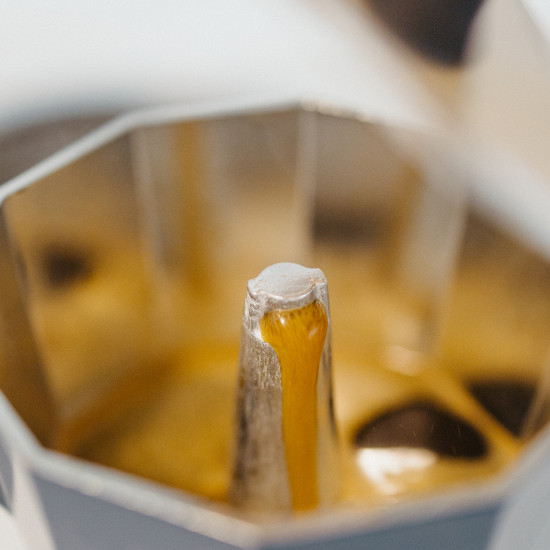 Caffettiera italiana 6 tazze Grosche blu