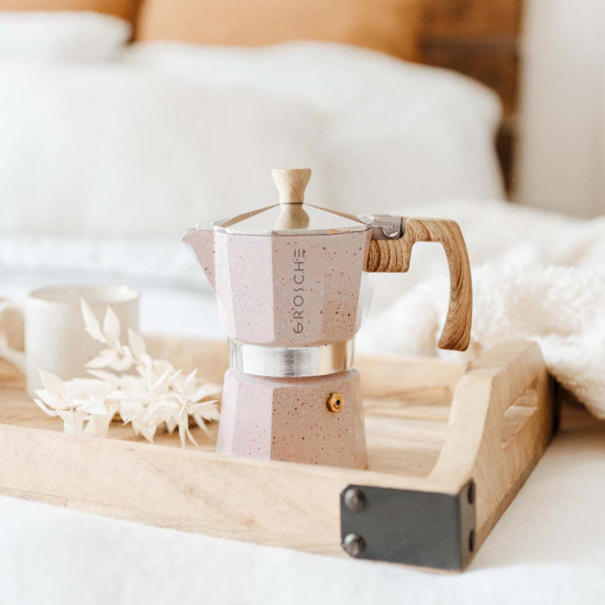 Cafetière italienne 6 tasses Grosche rose