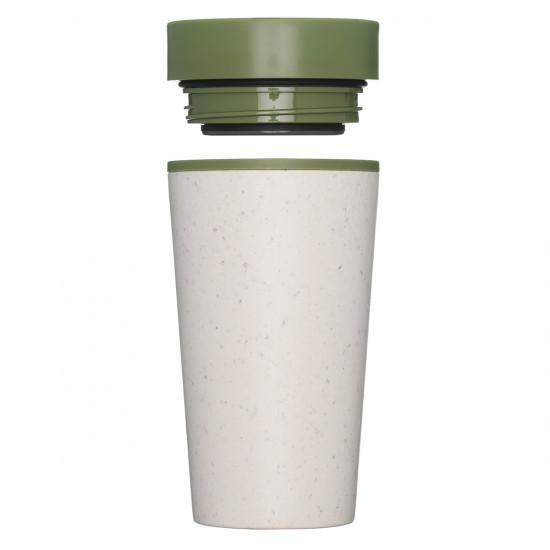 Mug voyage 35cl Circular blanc-vert