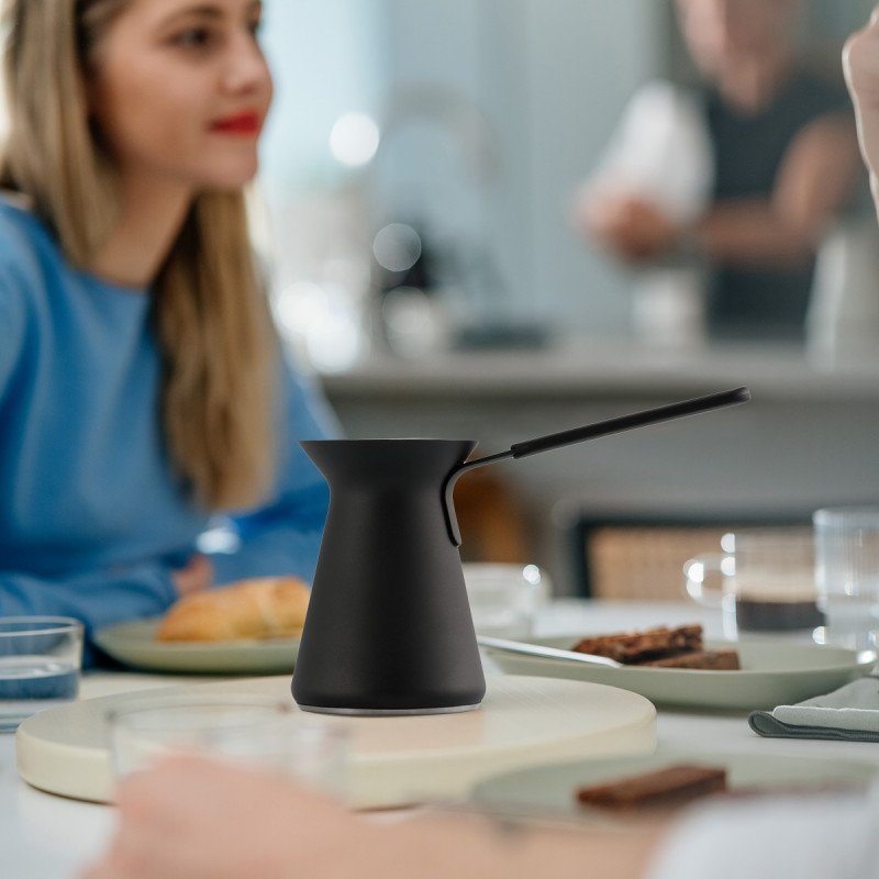Sollbry 1 cafetière turque en cuivre, cafetière vintage, cafetière simple, récipient chauffe