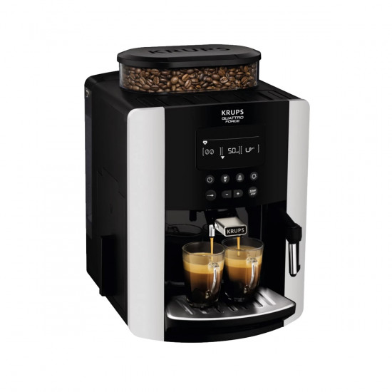 Cafetera automática KRUPS Arábica Plata pantalla LCD - Malongo