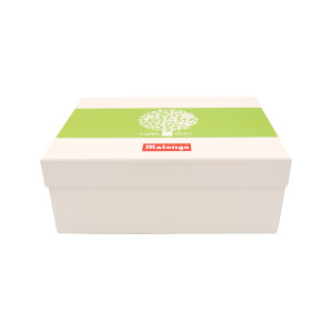 Caja regalo árbol de cartón mate