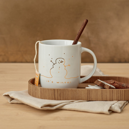 Mug Golden Bonhomme de neige ASA blanc