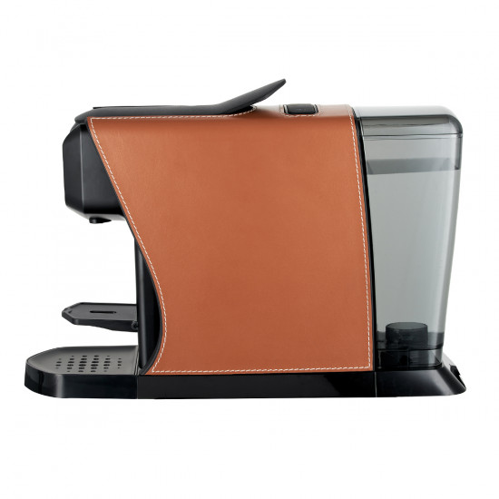 Macchina per caffè Espresso EOH edizione in pelle color cammello