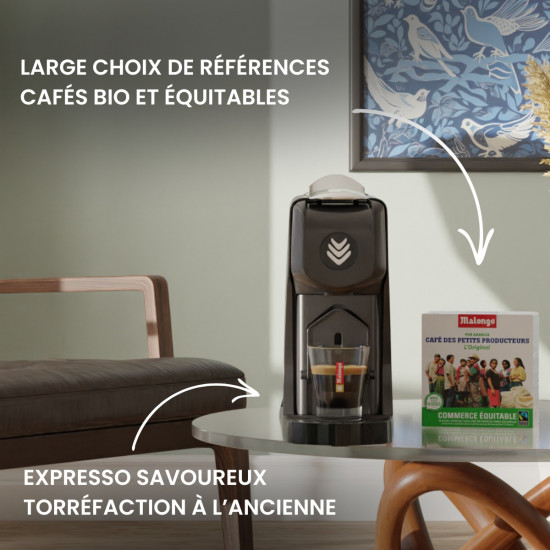 Macchina per caffè Espresso EOH nero opaco