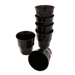 Lote de 6 vasos de expresso Duralex Picardie 9cl - negro