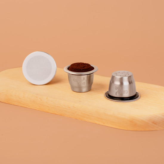 3 capsule riutilizzabili CAPS'ME compatibili con Nespresso