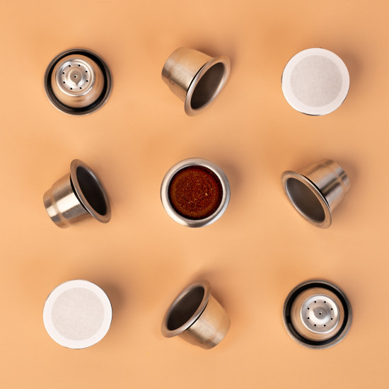 3 capsule riutilizzabili CAPS'ME compatibili con Nespresso