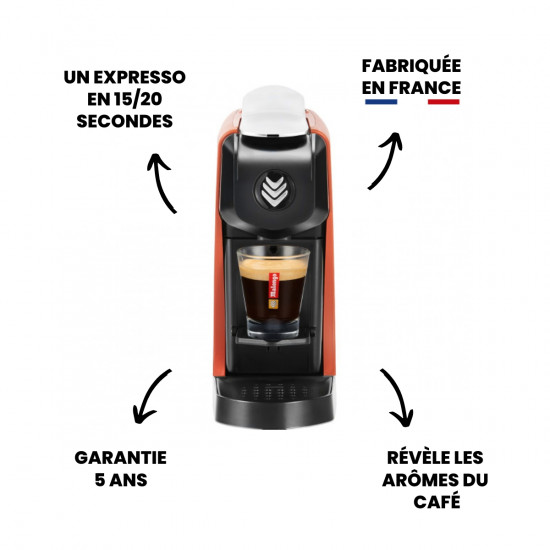 Oferta cafetera monodosis EOH terracotta mate