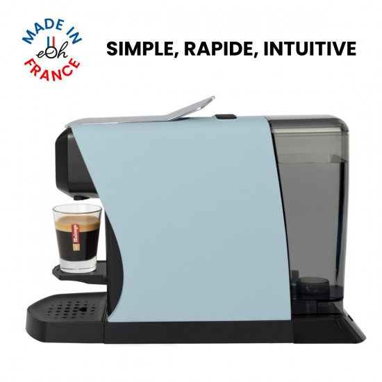 Oferta cafetera monodosis EOH azul pastel mate