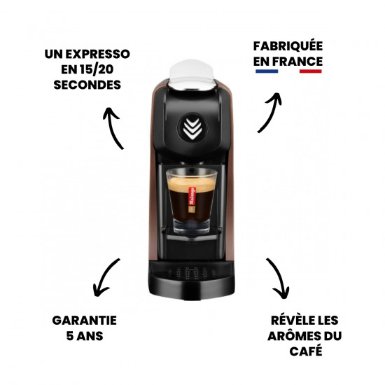 Oferta cafetera monodosis Expresso EOH marrón