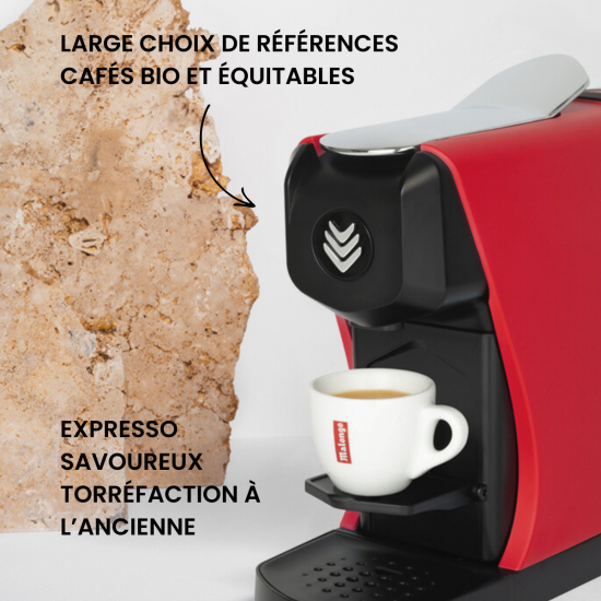 Offerta Macchina per caffè Espresso EOH rosso opaco