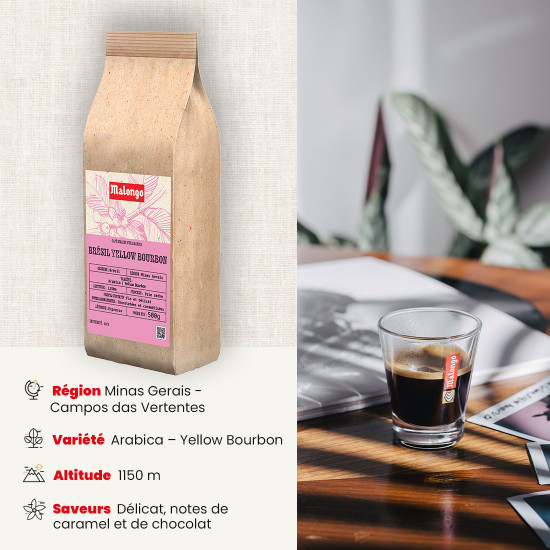 Café Grains Brésil Yellow Bourbon