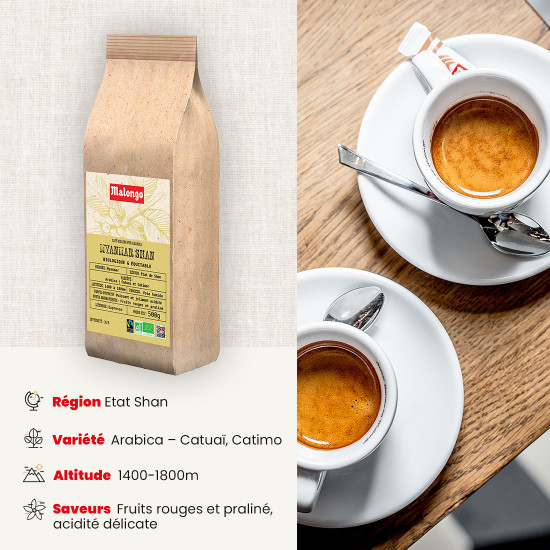 Café en grano de Myanmar Shan