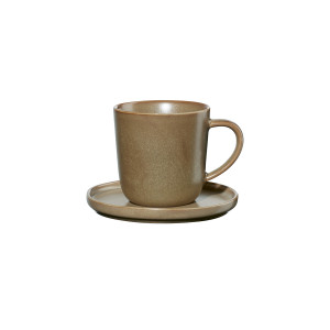 Taza espresso con platillo "MISO" 0,08L ASA – amarillo mate