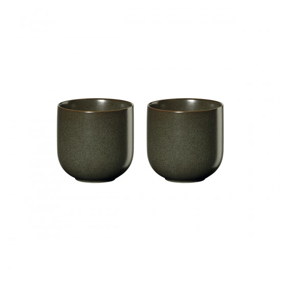 Set 2 mugs "NORI" 0.2L ASA – verde mate