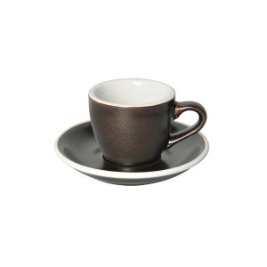 Tasse et sous tasse expresso 0.08L - gris poudre