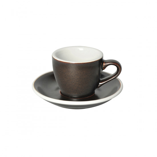 Tasse et sous tasse expresso 0.08L - gris poudre