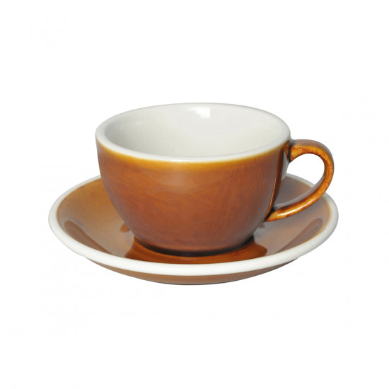Taza y platillo para filtración 0,25L – caramelo