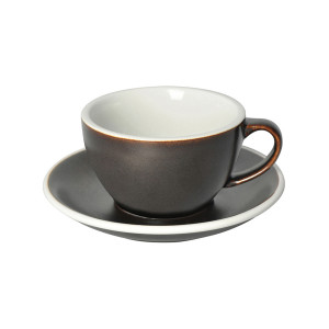 Tasse et sous tasse filtration 0.25L - gris poudre