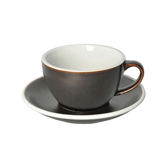 Tazza e sottotazza per filtrazione 0,25 L - grigio polvere