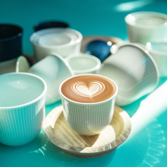 Tazza 250 ml goffrata Loveramics - verde celadon