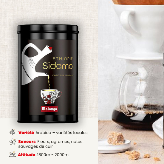 Café molido Etiopía Sidamo