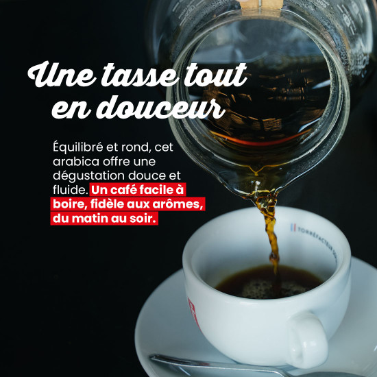 Café molido Dolce Descafeinado con agua