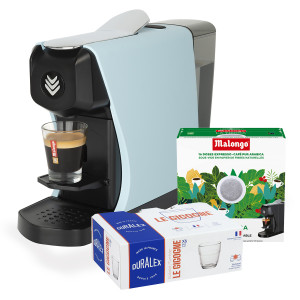 Cafetera monodosis EOH azul pastel mate