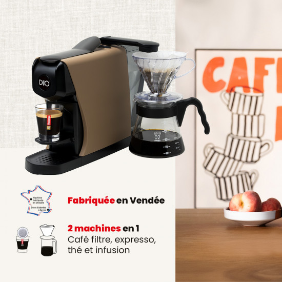 Pack Cafetera DUO Cappuccino + kit de filtración