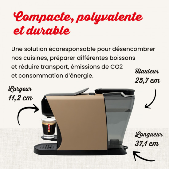 Pack Macchina per caffè DUO Cappuccino + kit filtrazione