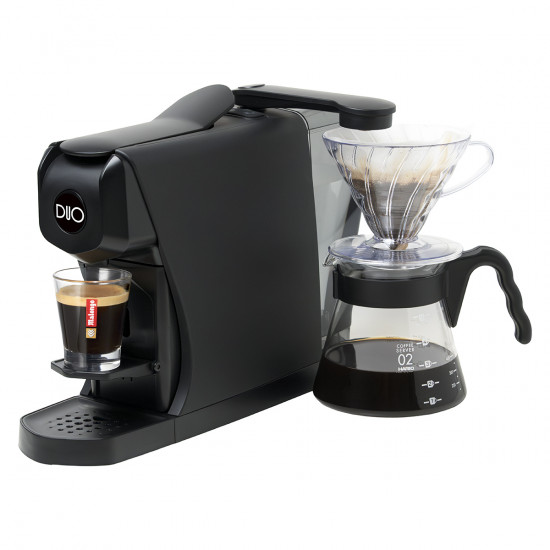 Pack Macchina per caffè DUO nero opaco + kit filtrazione
