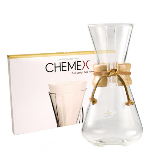 Caffettiera Chemex 3 tazze e filtri
