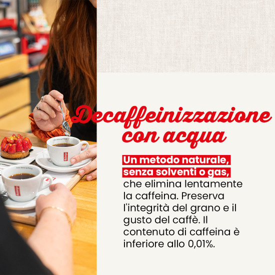 Caffè macinato Dolce Decaffeinato con acqua