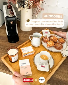🎉 CONCOURS ☕️🥐
Tentez de remporter le lot cocooning, caféïné et gourmand parfait pour la période hivernale en collaboration avec @versatile_paris ✨

☕️ Malongo, torréfacteur niçois et leader des cafés biologiques et équitables
🌈 Versatile, marque de parfums et cosmétiques clean, efficaces, mixtes, addictifs, végan et made in france

À gagner :
🎁 Une machine à café Malongo EOH crème
🎁 1 parfum roll-on croissant café
🎁 1 bougie café crème
🎁 1 beurre doux

Pour participer, rien de plus simple :
⭐️ Likez la publication
⭐️ Suivez les comptes @cafesmalongo & @versatile_paris
⭐️ Invitez autant d’ami.e.s que vous le souhaitez en commentaire
🎉 Partagez en story pour augmenter vos chances de gagner !

⏰ Tirage au sort le 11/12 – Bonne chance à tous ! 🍀

#cafesmalongo #malongo #coffee #versatile #perfume #cadeau #concours #jeuconcours