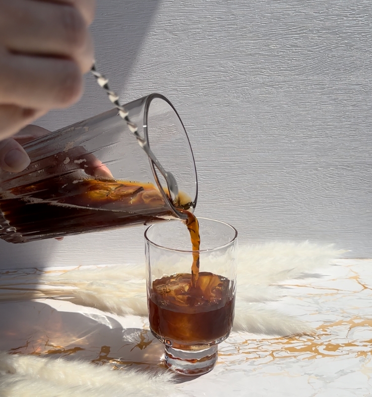 les étapes de la recette de café glacé