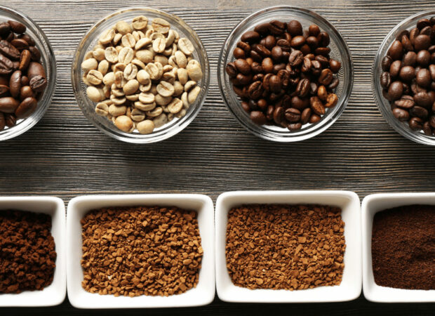 Différentes mouture de café adaptée selon la méthode d'extraction