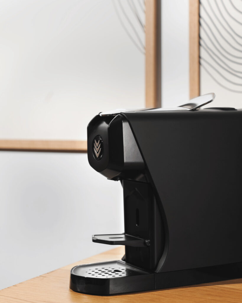 Photo ammbiance machine à dosettes en intérieur