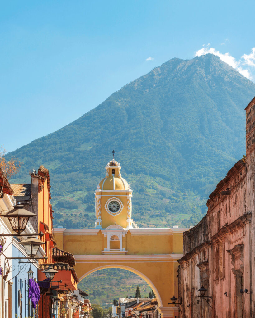 Paysage production de café Guatemala Antigua